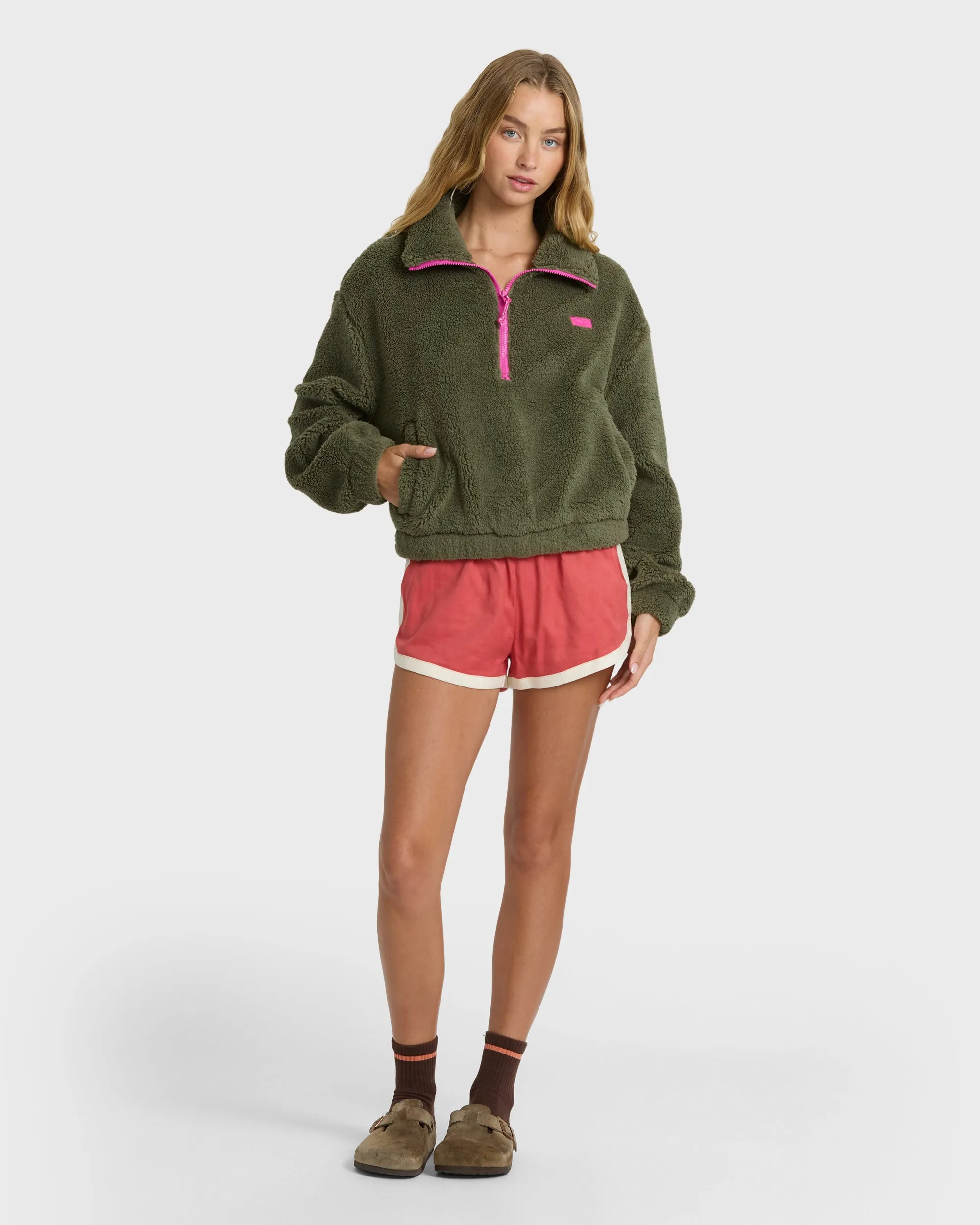 Adventure Division Barra Sherpa Half-Zip Sweatshirt - Canteen sold by Billabong product image thumbnail 4