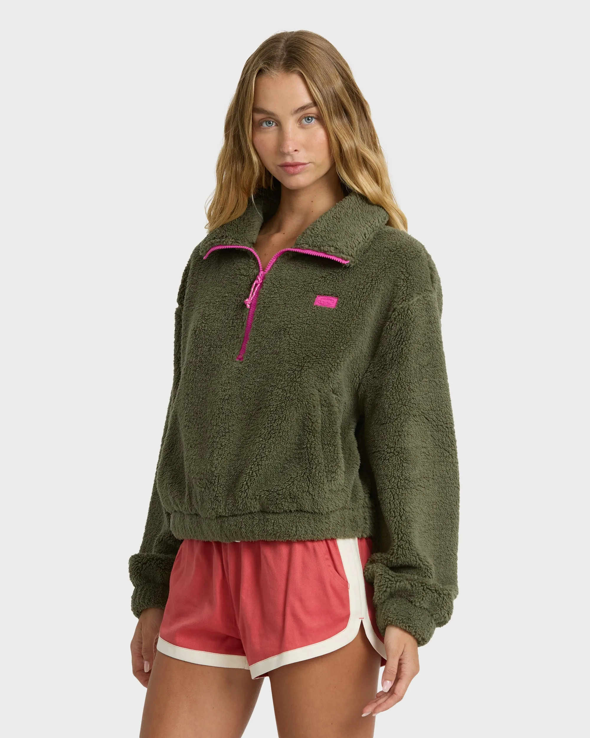 Adventure Division Barra Sherpa Half-Zip Sweatshirt - Canteen sold by Billabong product image thumbnail 3