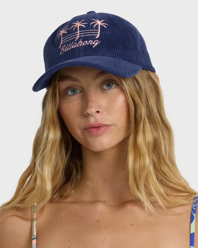 Corduroy Dad Cap Hat - Classic Navy made by Billabong