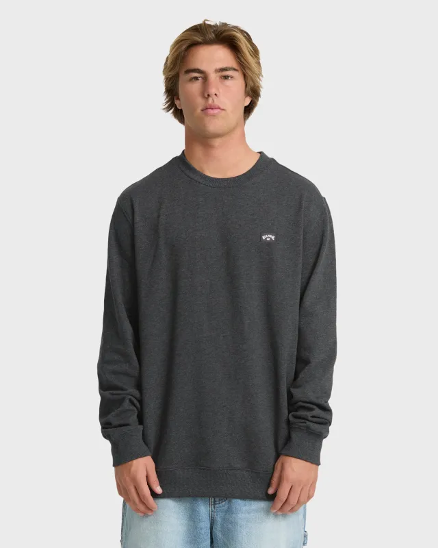 All Day Crewneck Sweatshirt - Black Heather made by Billabong
