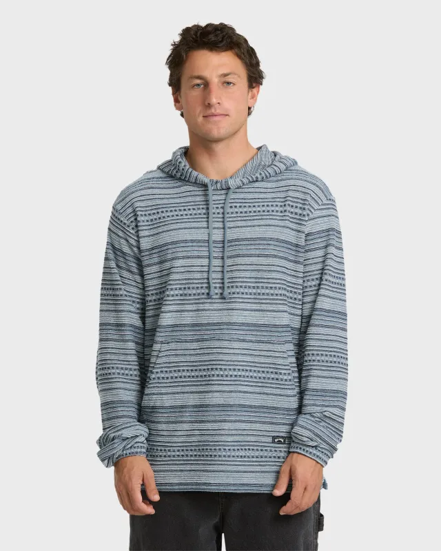 Flecker Diego Pullover Hoodie - Washed Blue made by Billabong