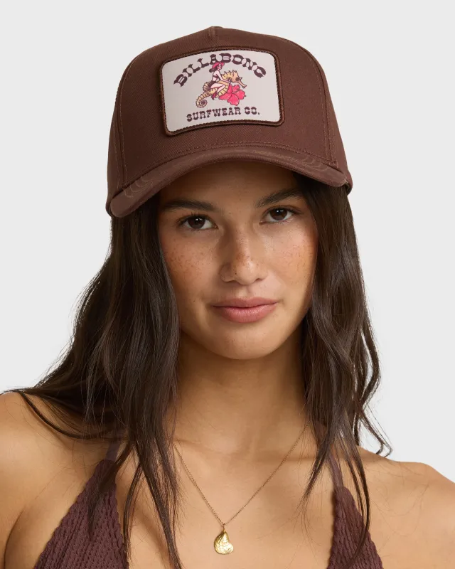 Classic Baseball Snapback Hat - Teak made by Billabong