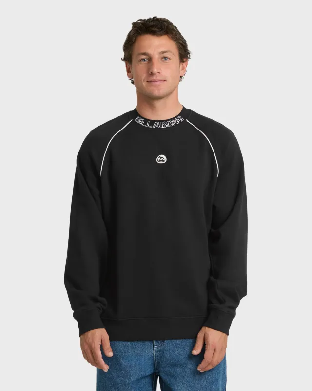 Spec Bio Fleece Crewneck Sweatshirt - Black made by Billabong