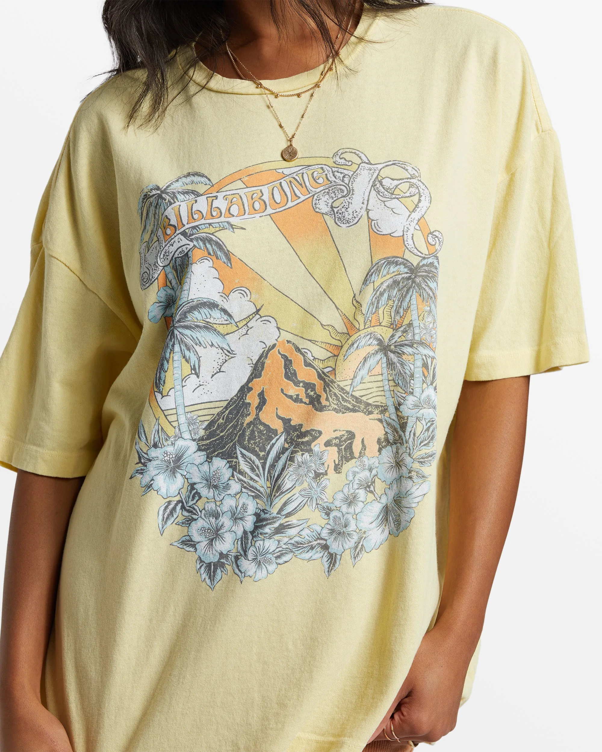 Break Of The Day Oversized T-Shirt - Mellow Yellow sold by Billabong product image thumbnail 4