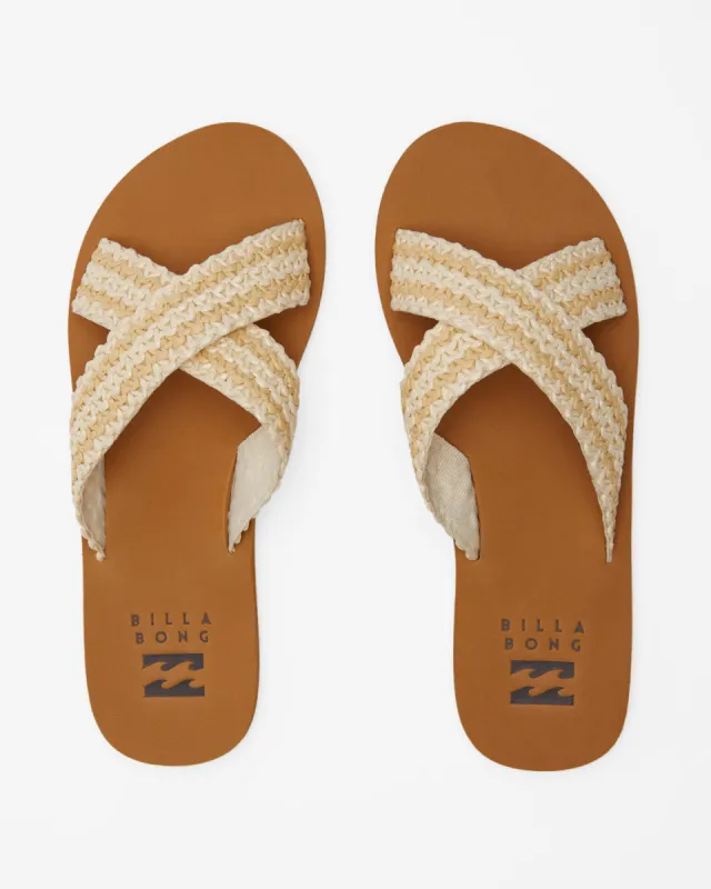 Akela Slide Sandals - Natural sold by Billabong