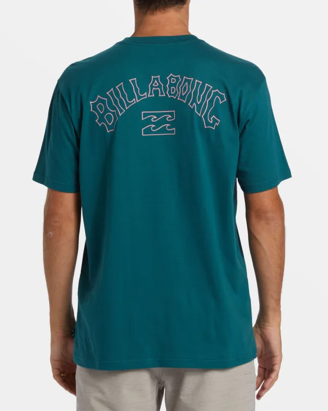 Arch Fill T-shirt - Real Teal sold by Billabong