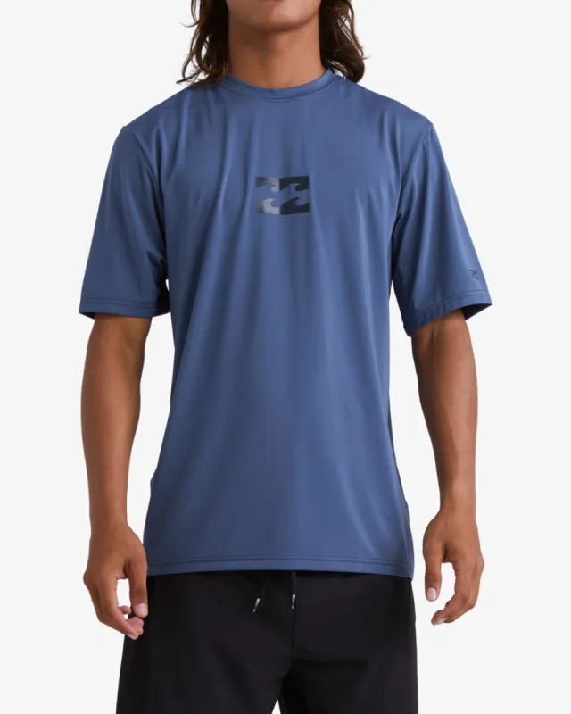 All Day Wave Loose Fit Short Sleeve Surf Tee - Slate Blue sold by Billabong
