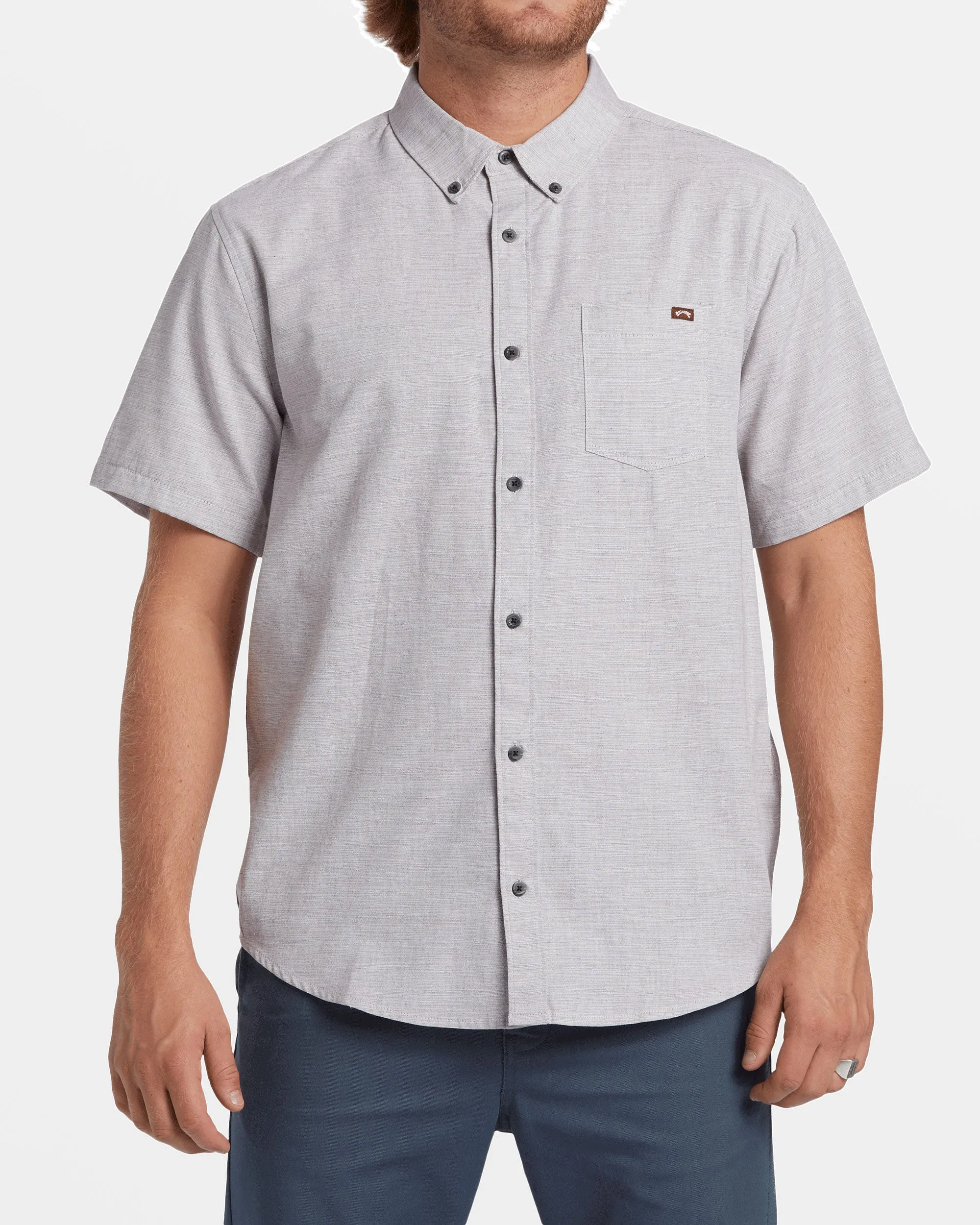 All Day Short Sleeve Shirt - Port Heather sold by Billabong