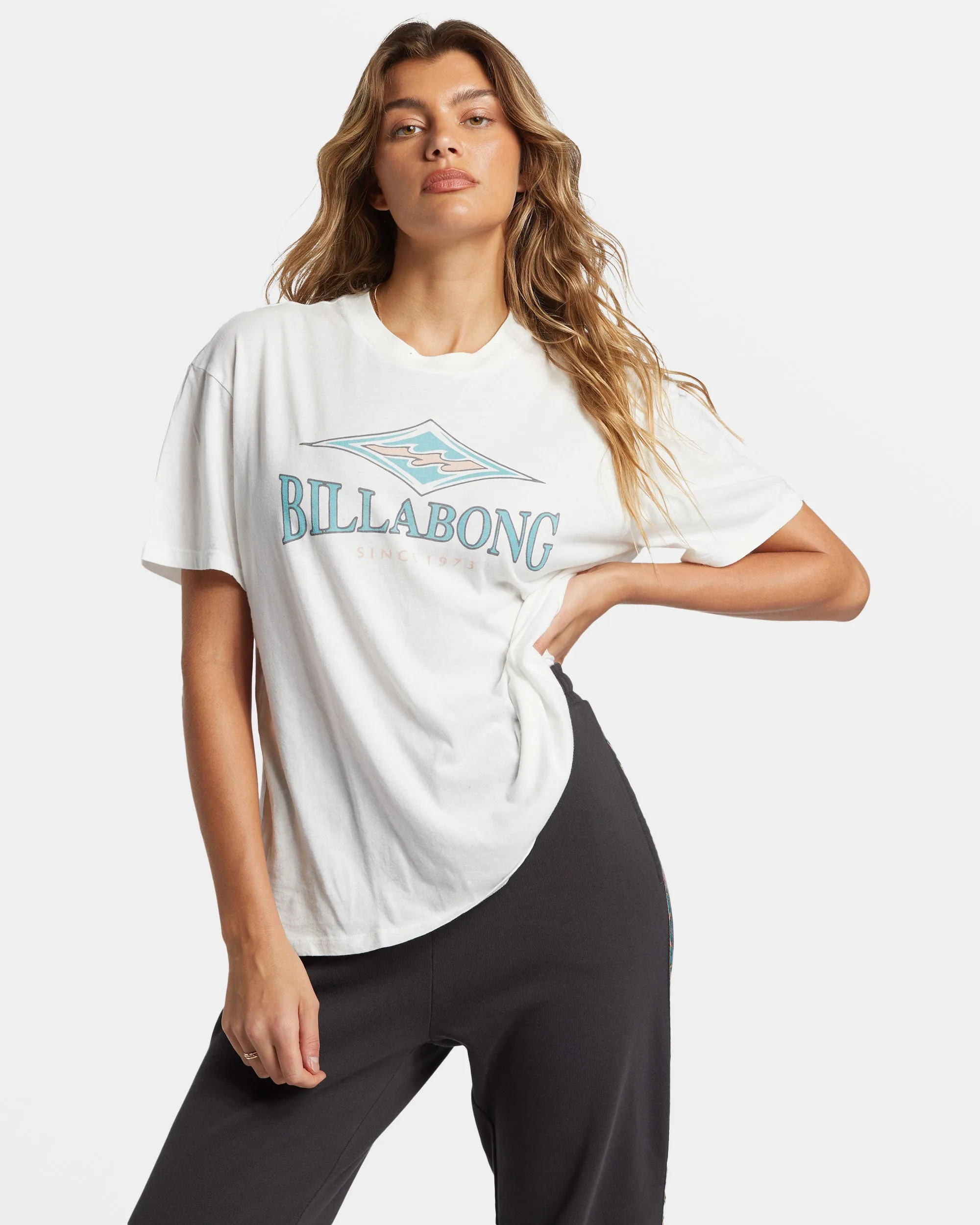 Heritage Diamond T-Shirt - Salt Crystal sold by Billabong