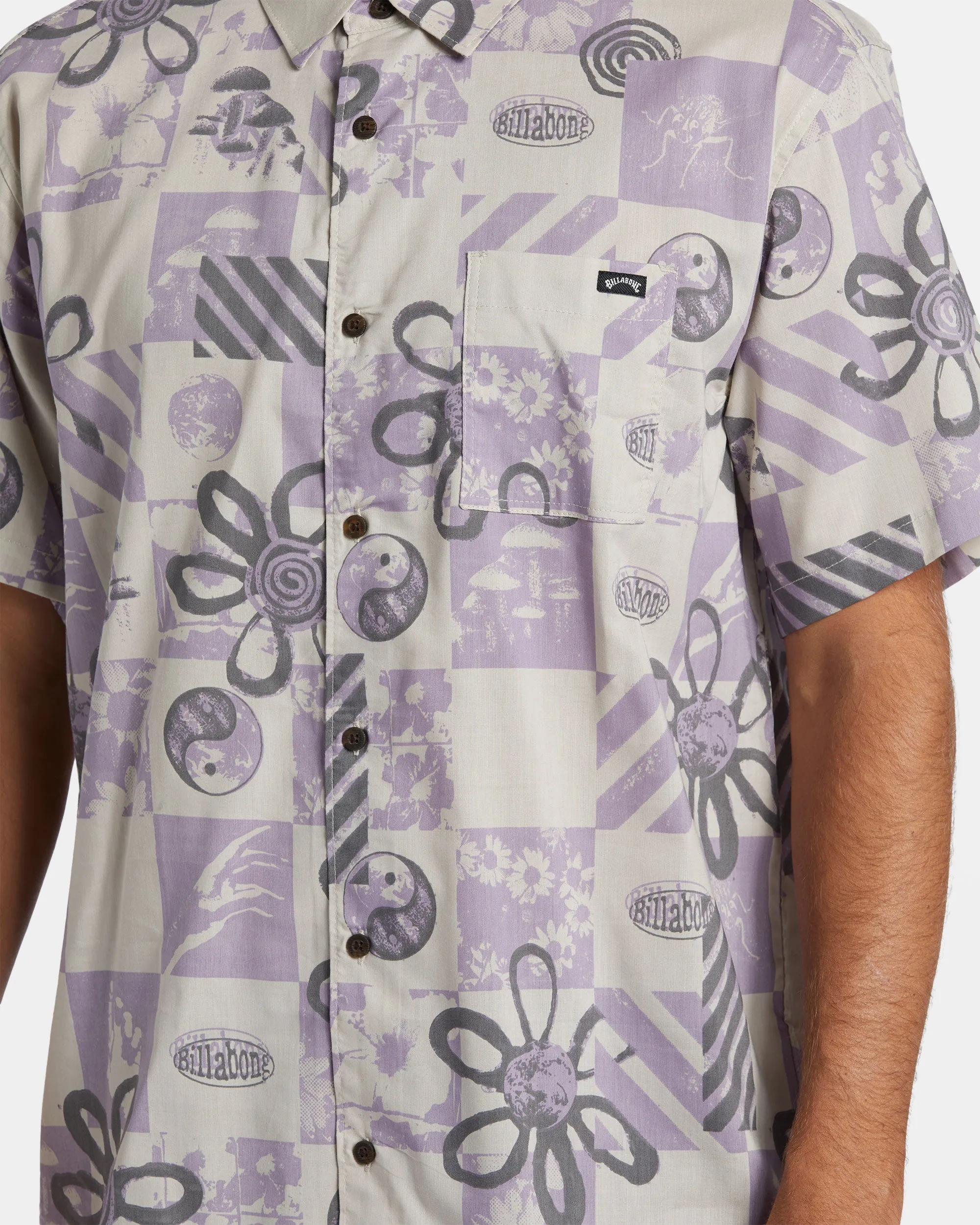Double Vision Short Sleeve Shirt - Purple Ash sold by Billabong product image thumbnail 4