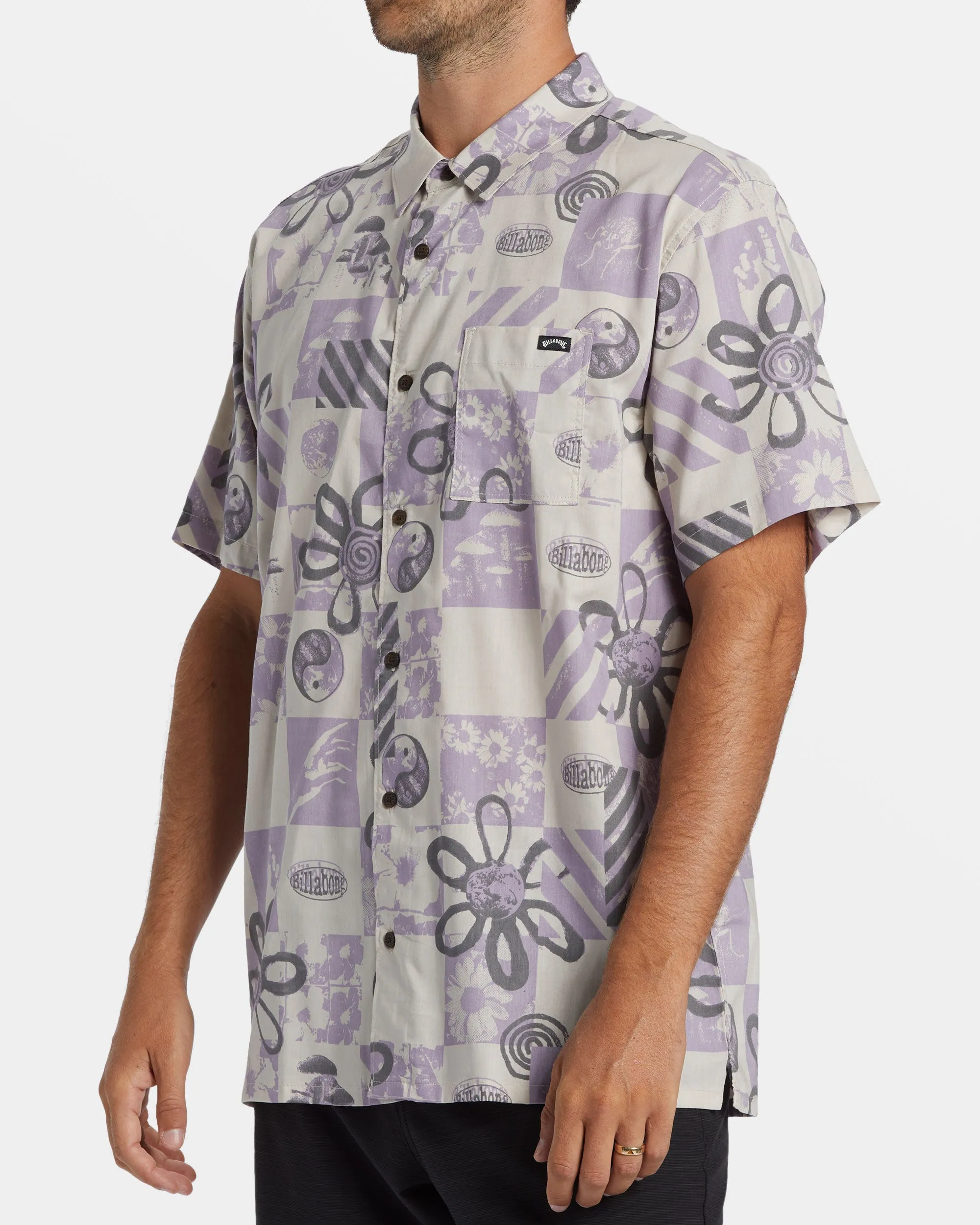 Double Vision Short Sleeve Shirt - Purple Ash sold by Billabong product image thumbnail 5
