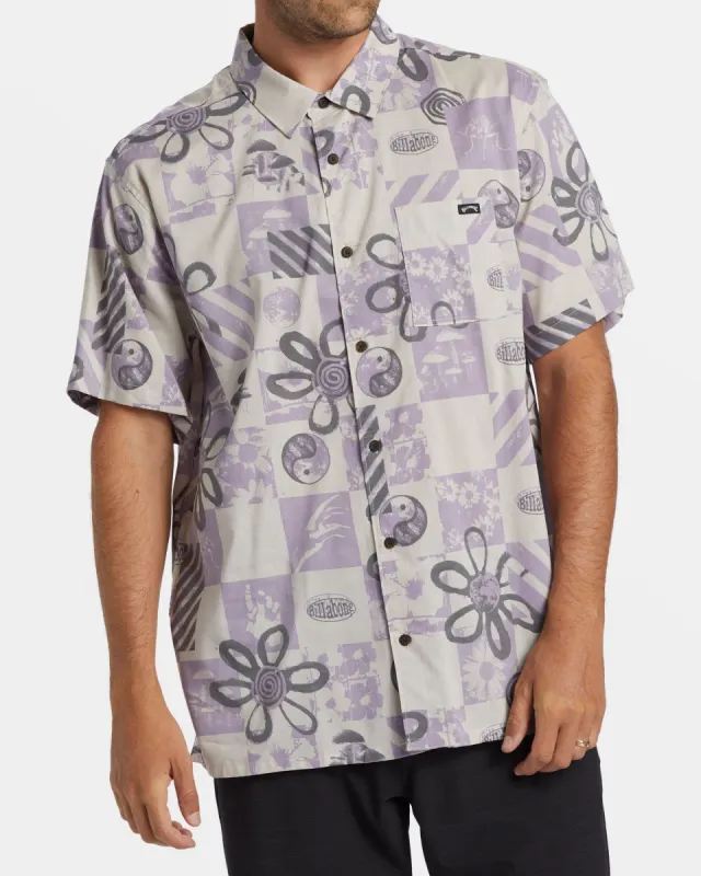 Double Vision Short Sleeve Shirt - Purple Ash sold by Billabong