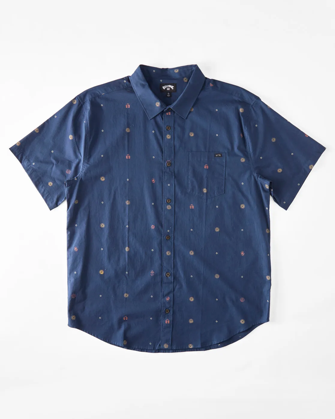 Boys Sundays Mini Short Sleeve Shirt - Blue sold by Billabong