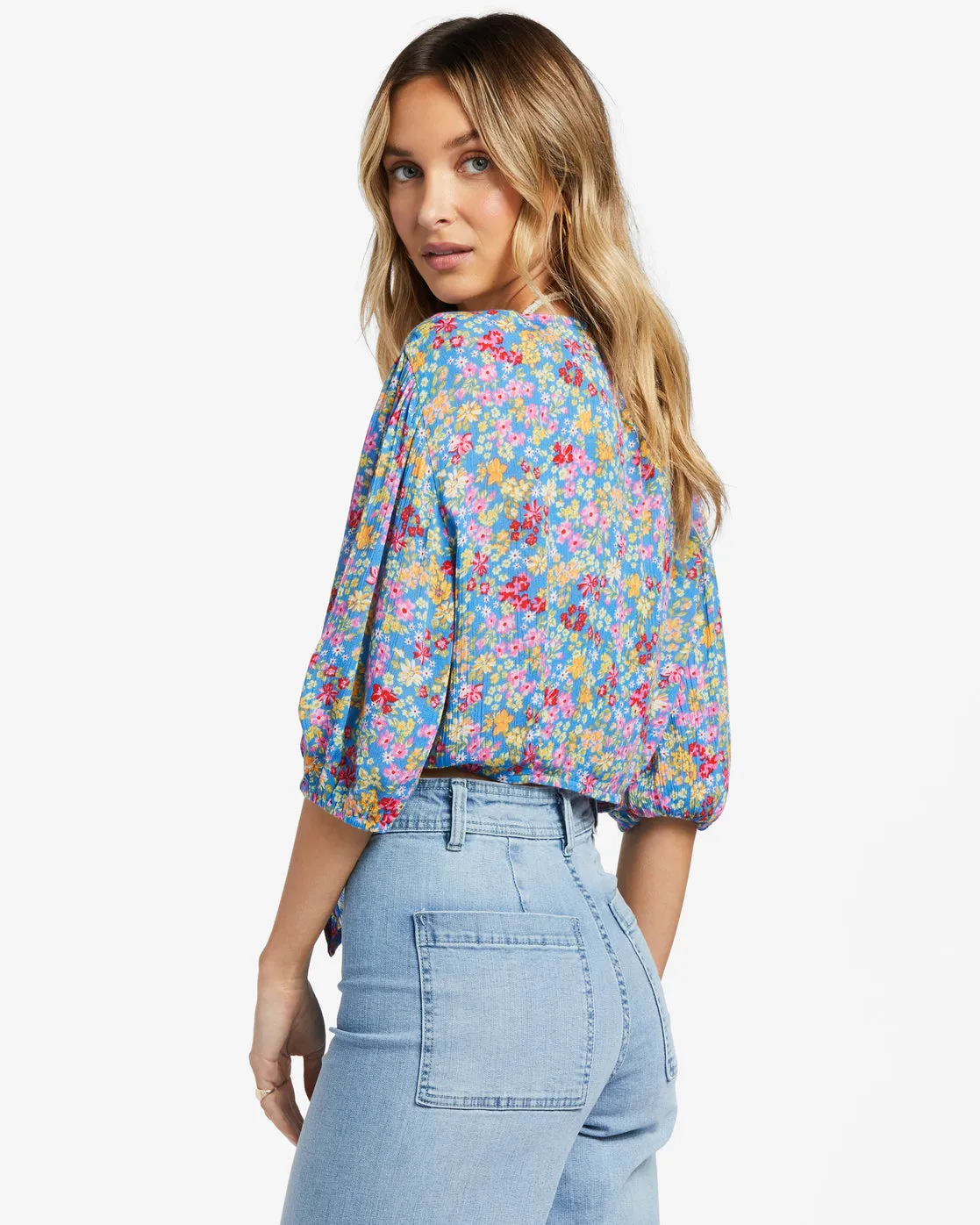 As You Wish Tie Front Top - Seaside sold by Billabong product image thumbnail 3