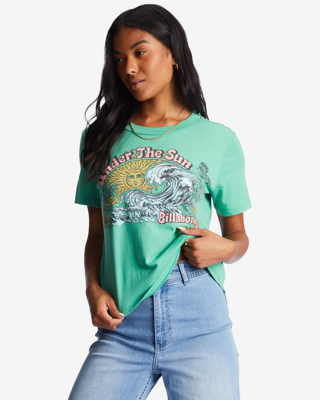 Choppy Waters T-Shirt - Sweet Grass sold by Billabong