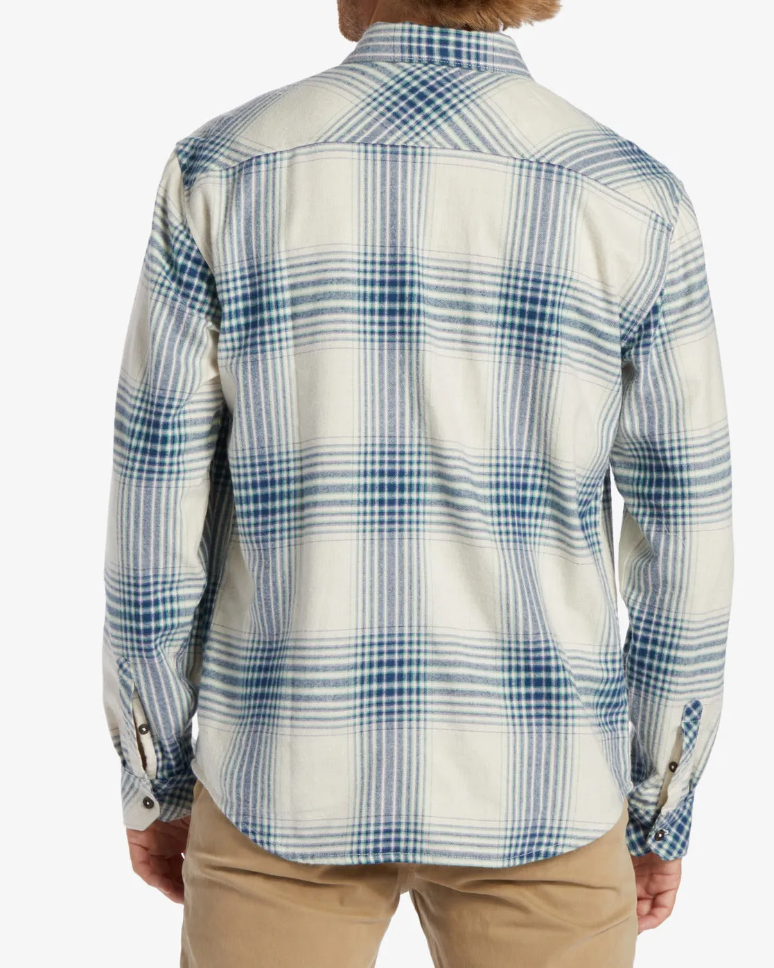 Coastline Flannel Long Sleeve Shirt - Stone sold by Billabong product image thumbnail 3
