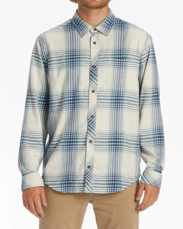 Coastline Flannel Long Sleeve Shirt - Stone sold by Billabong