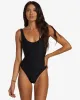 Coral Gardeners Wave Trip One-Piece Swimsuit - Black Pebble sold by Billabong
