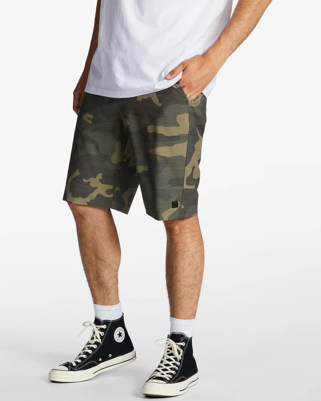 Crossfire Slub 21" Hybrid Submersible Shorts - Green Camo sold by Billabong product image thumbnail 2