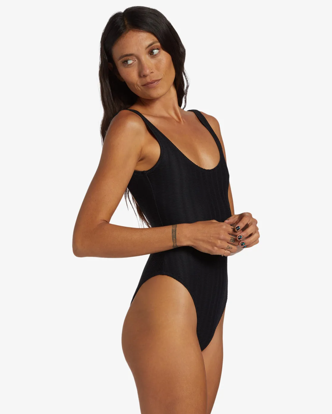 Coral Gardeners Wave Trip One-Piece Swimsuit - Black Pebble sold by Billabong product image thumbnail 3