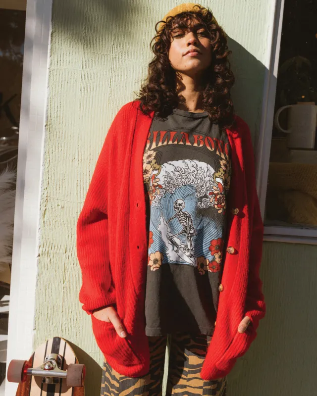 Big Wave T-Shirt - Off Black sold by Billabong