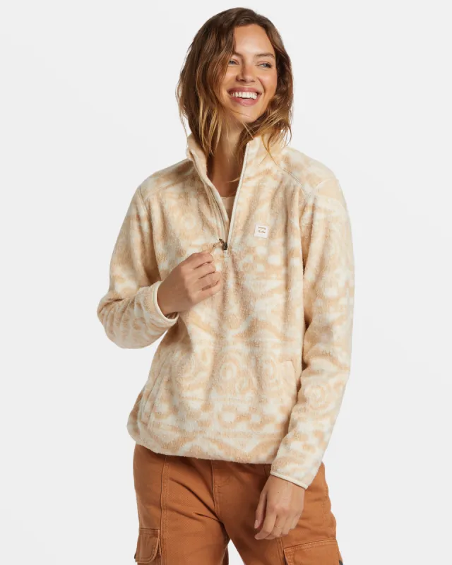A/Div Boundary Mock 3 Half-Zip Pullover Sweatshirt - Wet Sand sold by Billabong