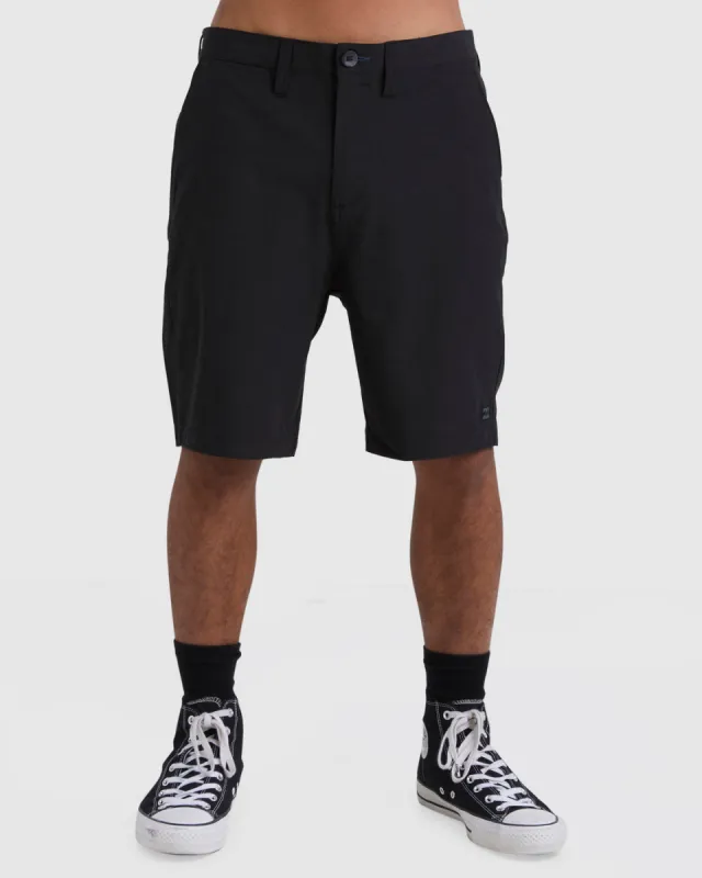 Crossfire Solid 20" Hybrid Submersible Shorts - Black sold by Billabong