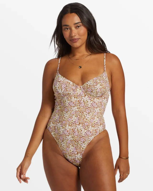 Ready For Sun Underwire One-Piece Swimsuit - Toasted Coconut sold by Billabong