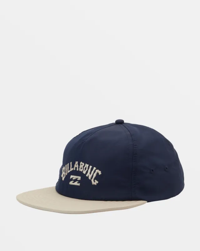 Arch Team Snapback Hat - Navy/Khaki sold by Billabong