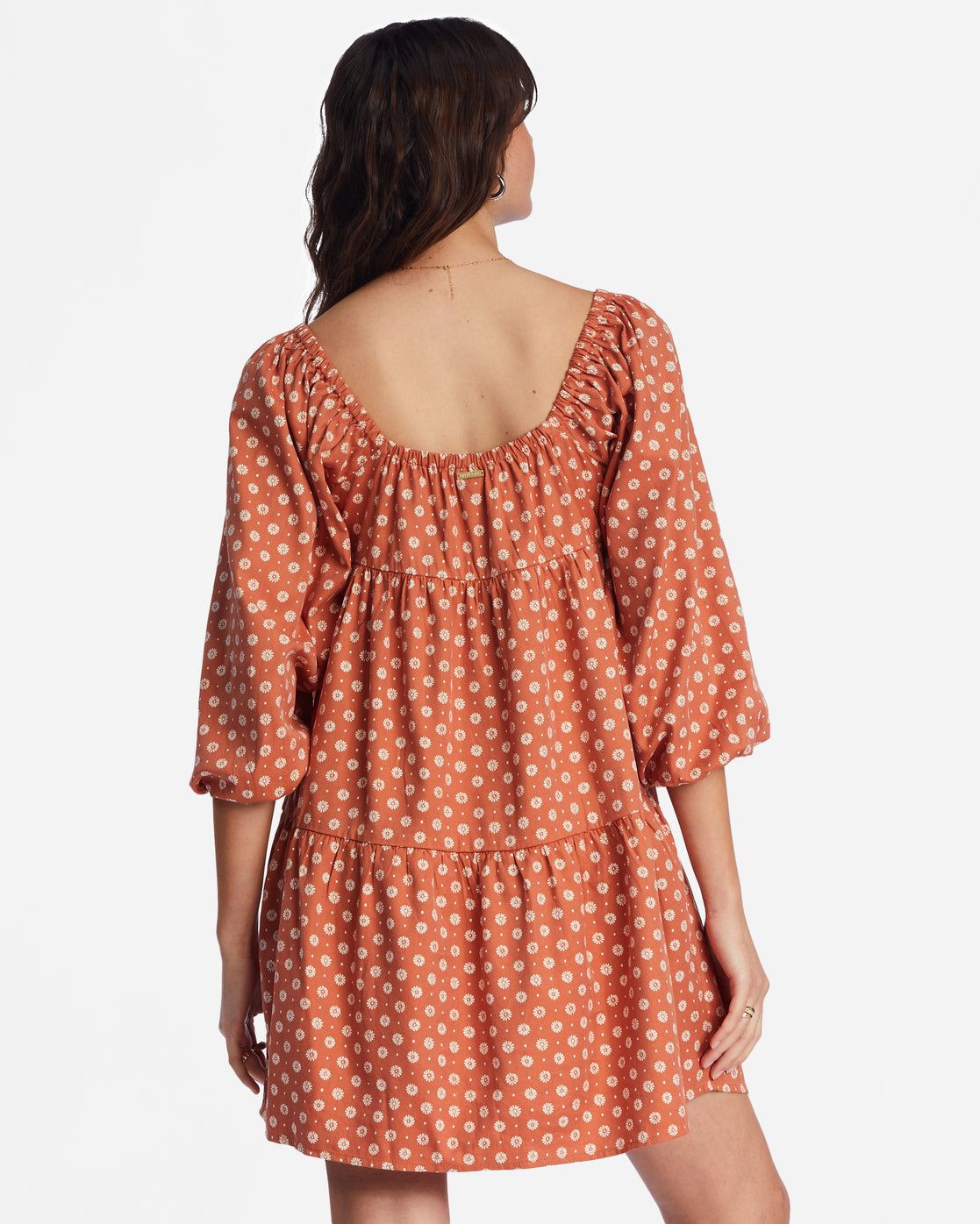 Love Crush Babydoll Dress - Brick sold by Billabong product image thumbnail 4