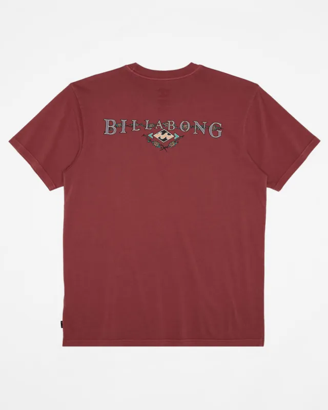 Crossboards Short Sleeve Wave Washed T-Shirt - Rose Dust sold by Billabong