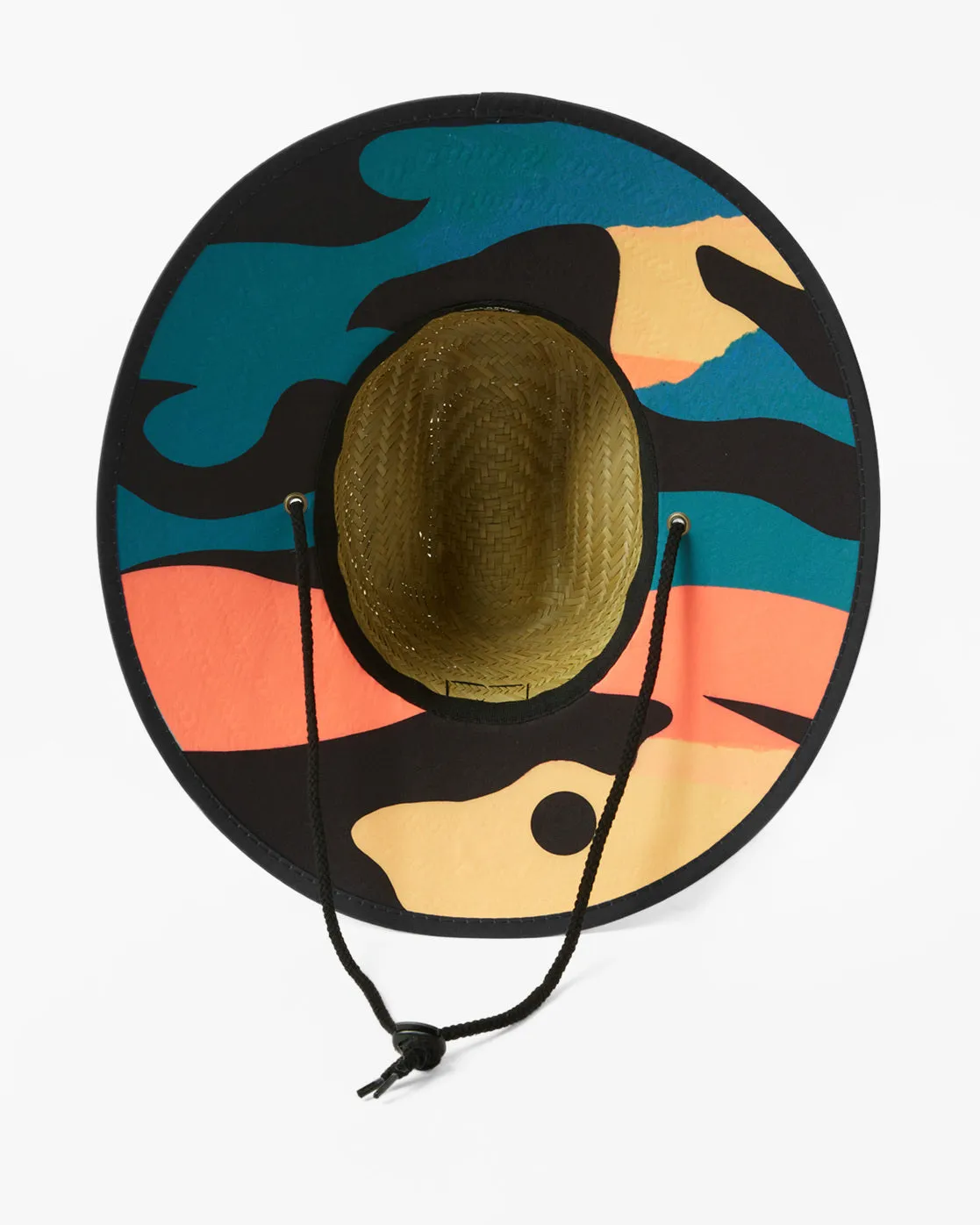 Tides Print Straw Lifeguard Hat - Sunset sold by Billabong product image thumbnail 4