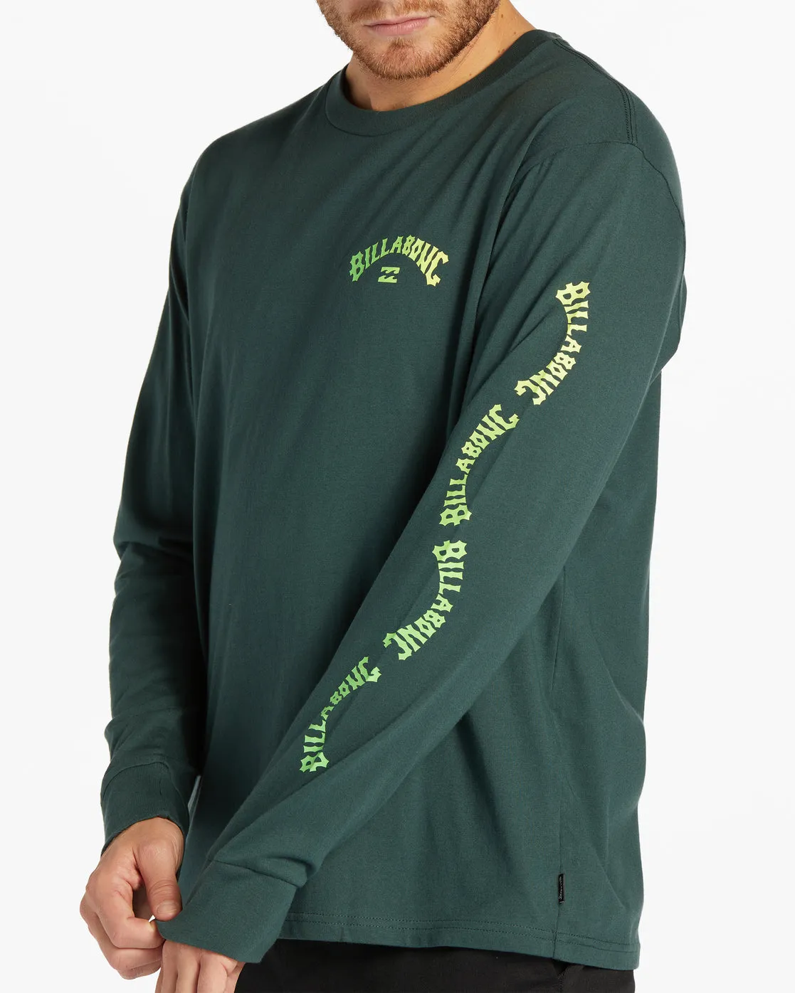 Snaking Arches Long Sleeve T-Shirt - Dark Forest sold by Billabong product image thumbnail 2