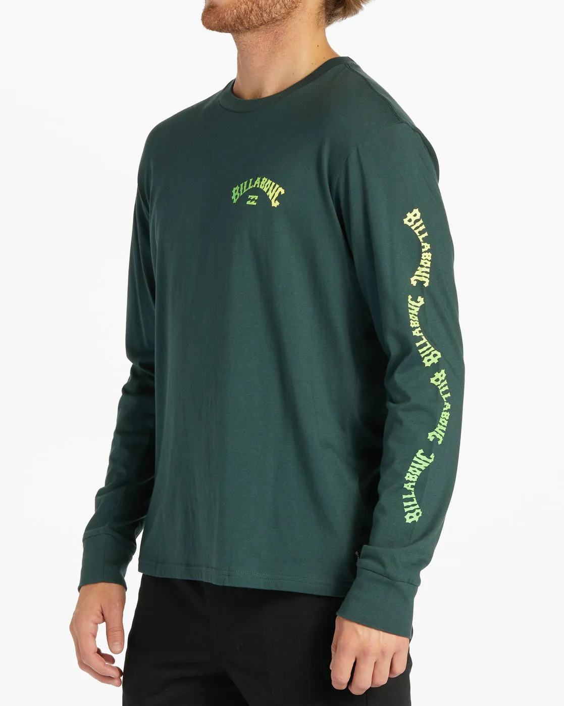Snaking Arches Long Sleeve T-Shirt - Dark Forest sold by Billabong product image thumbnail 4