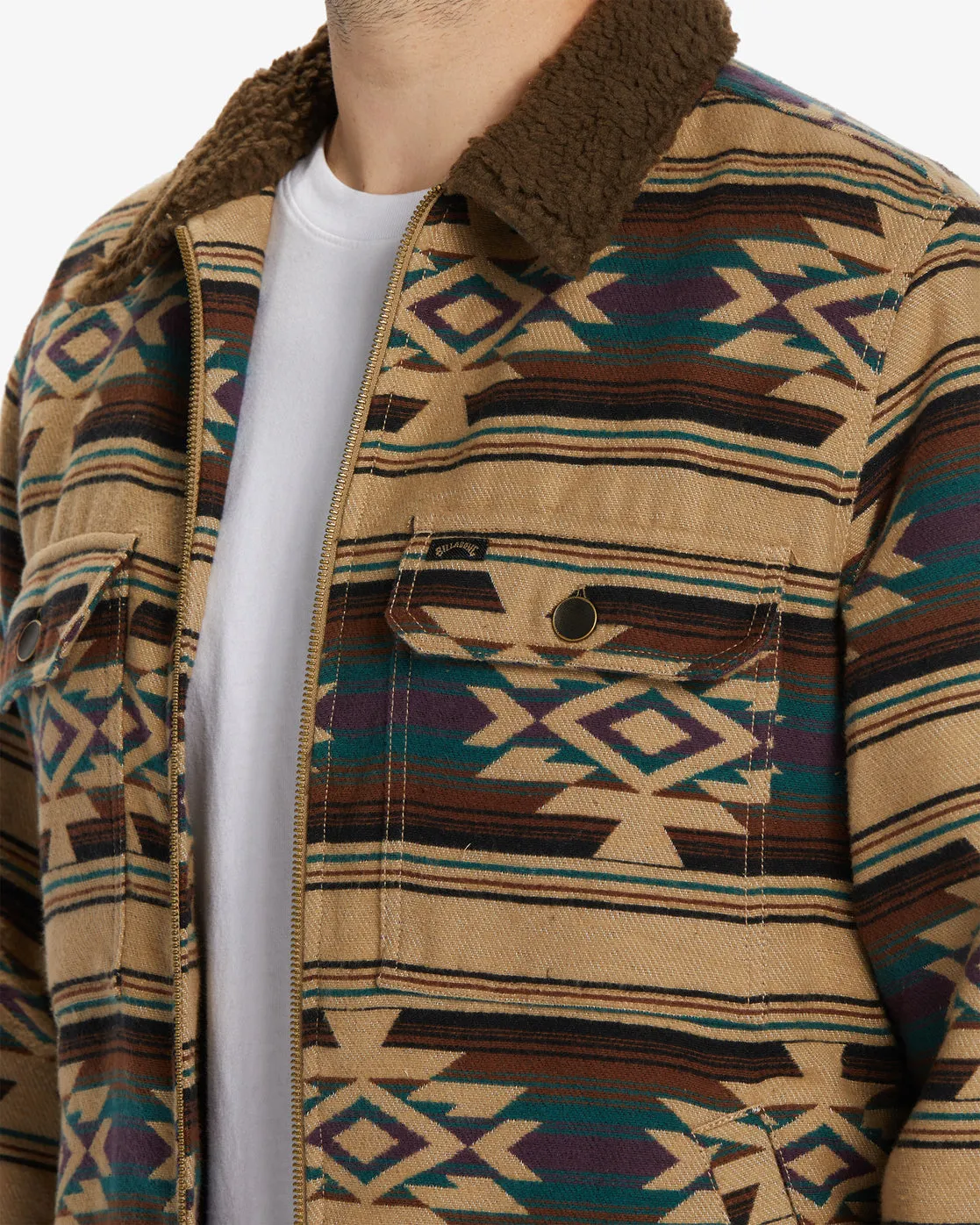 Barlow Sherpa Lined Jacket - Gravel sold by Billabong product image thumbnail 5