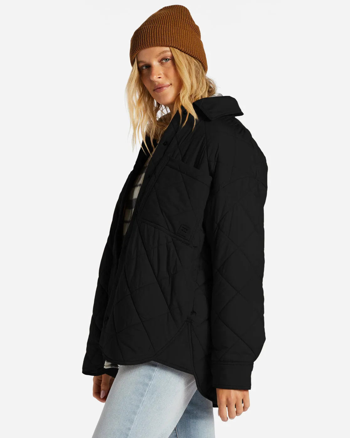 Transport Shacket Snap Front Overshirt - Black sold by Billabong product image thumbnail 2