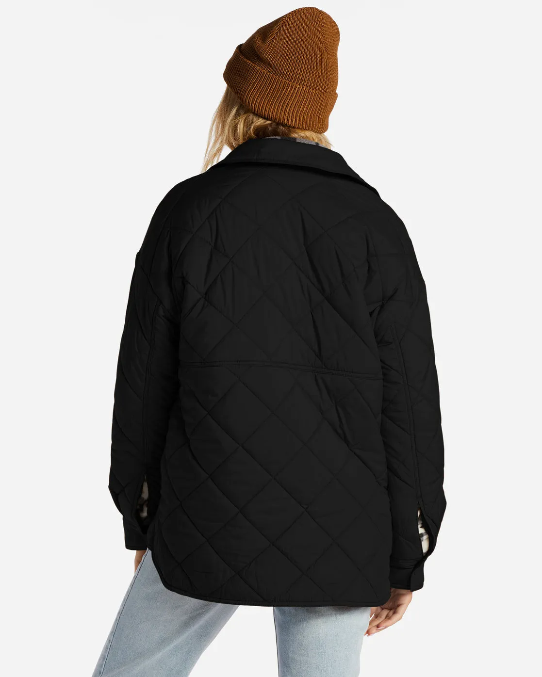 Transport Shacket Snap Front Overshirt - Black sold by Billabong product image thumbnail 3
