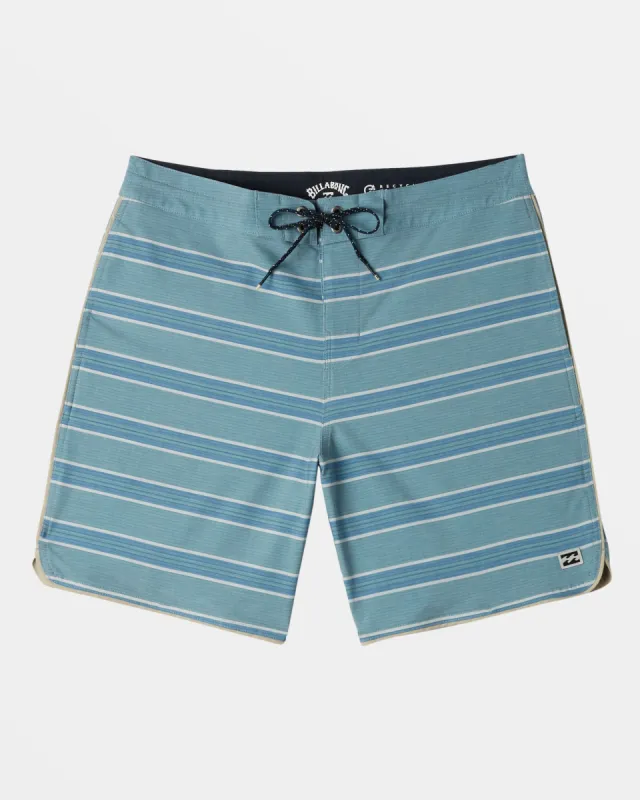 73 Lo Tide 18" Boardshorts - Washed Blue sold by Billabong