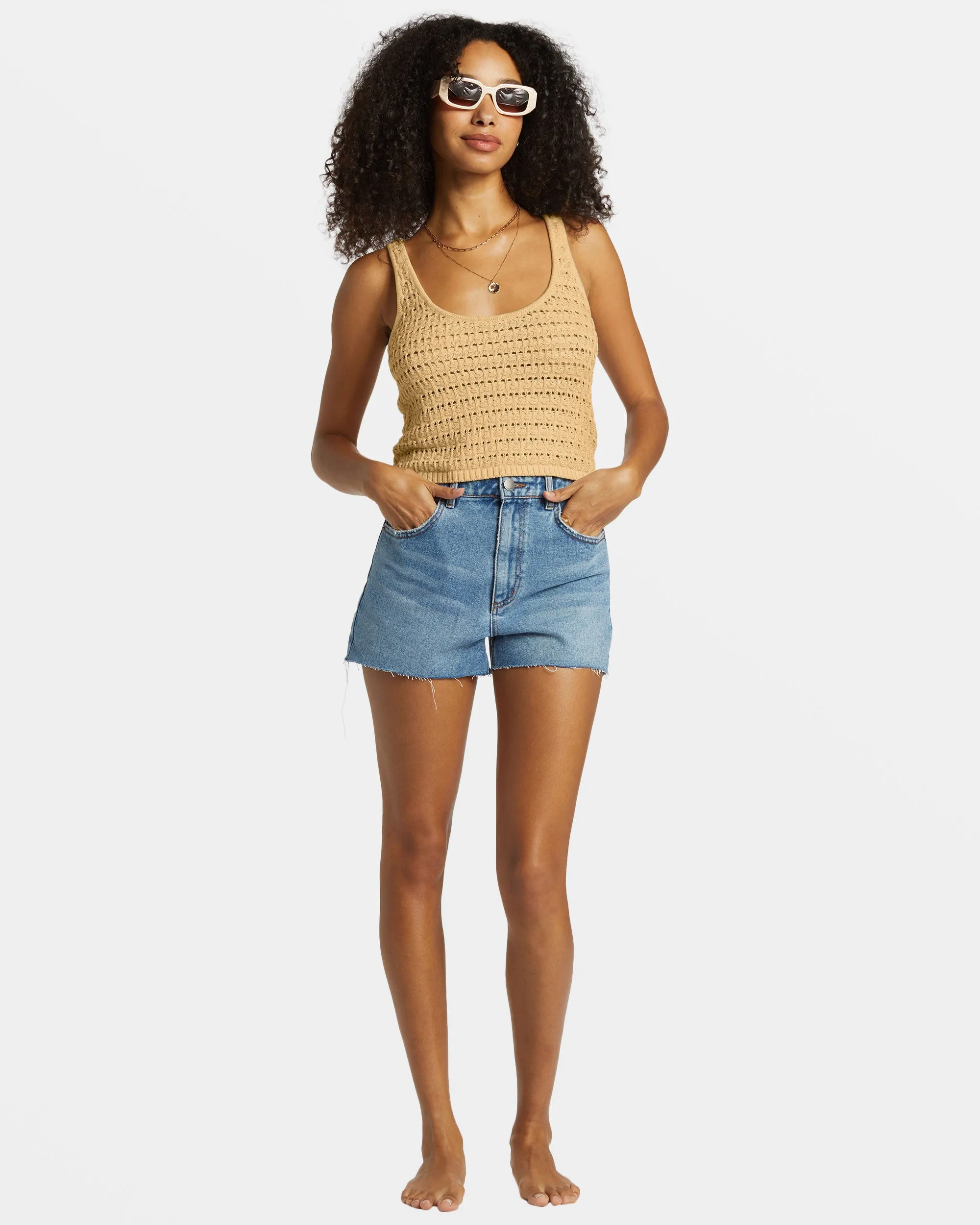 Hot Shot Crochet Tank Top - Hemp 2 sold by Billabong product image thumbnail 5