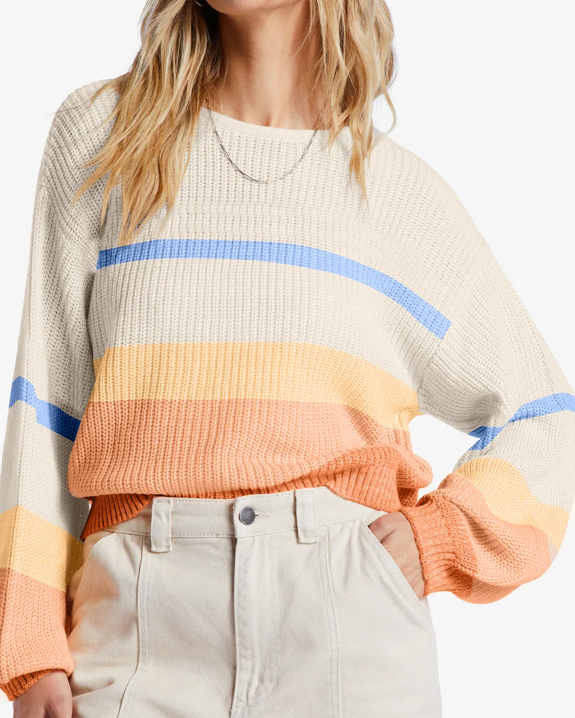 Changing Tides Pullover Sweater - Light Melon sold by Billabong product image thumbnail 4
