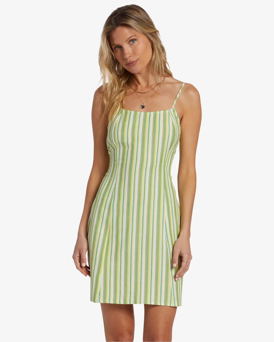 Stay Awhile Mini Dress - Palm Green sold by Billabong