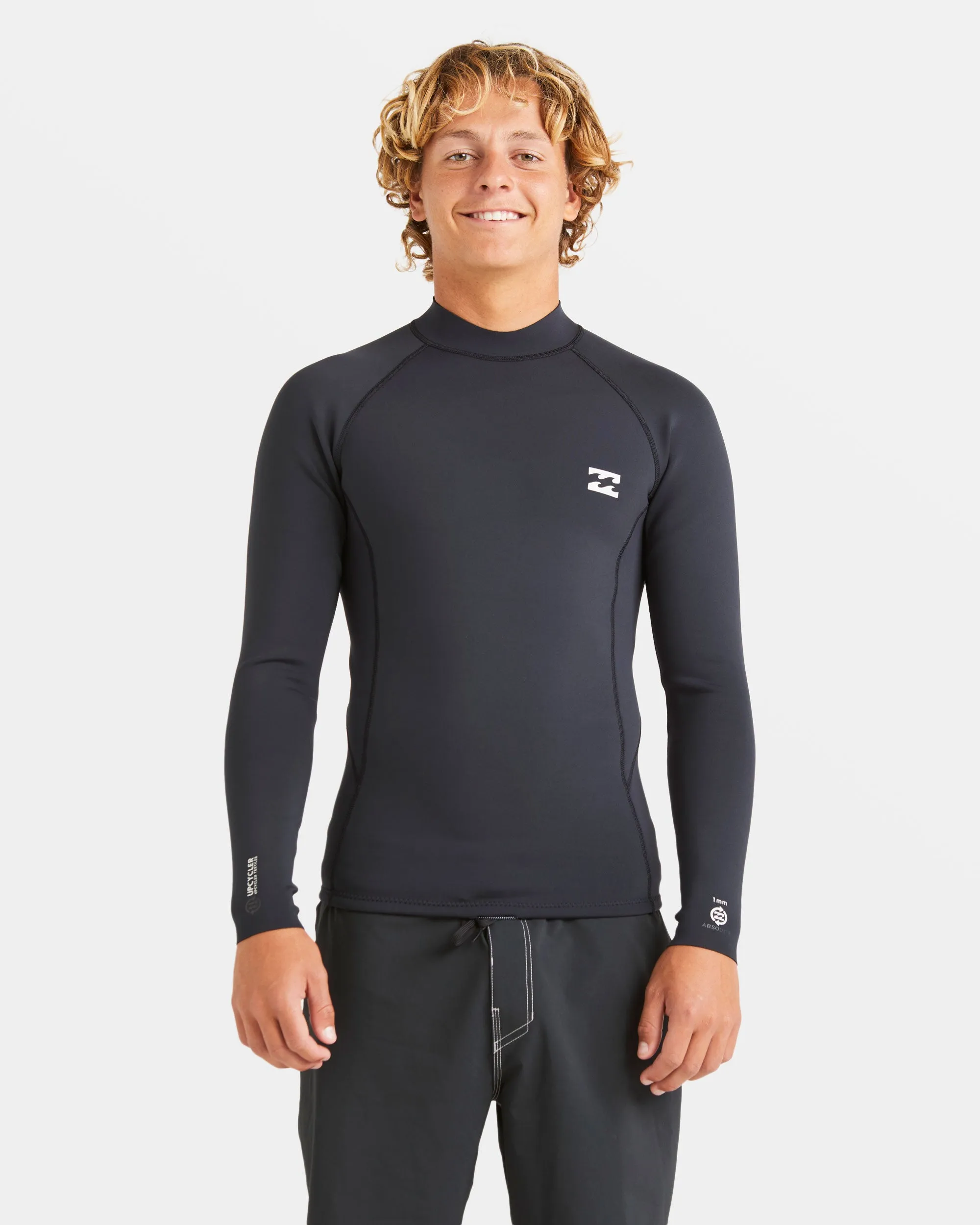 1/1mm Absolute Natural Upcycler Back Zip Wetsuit Jacket - Black sold by Billabong