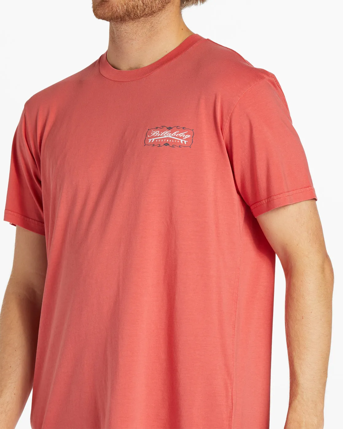 Crossboards Short Sleeve Wave Washed T-Shirt - Coral sold by Billabong product image thumbnail 3