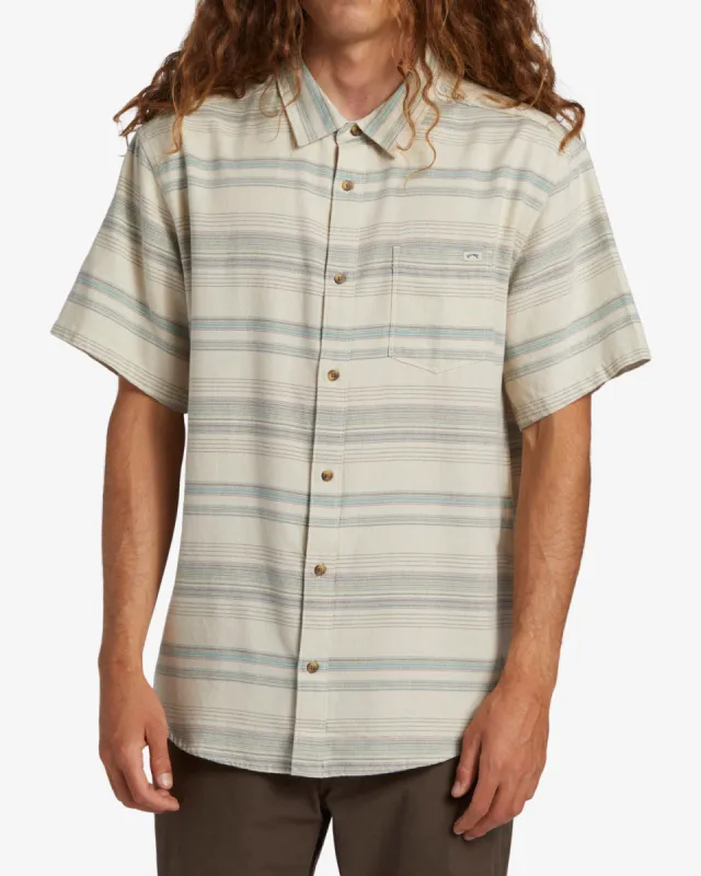All Day Stripe Short Sleeve Shirt - Cream sold by Billabong