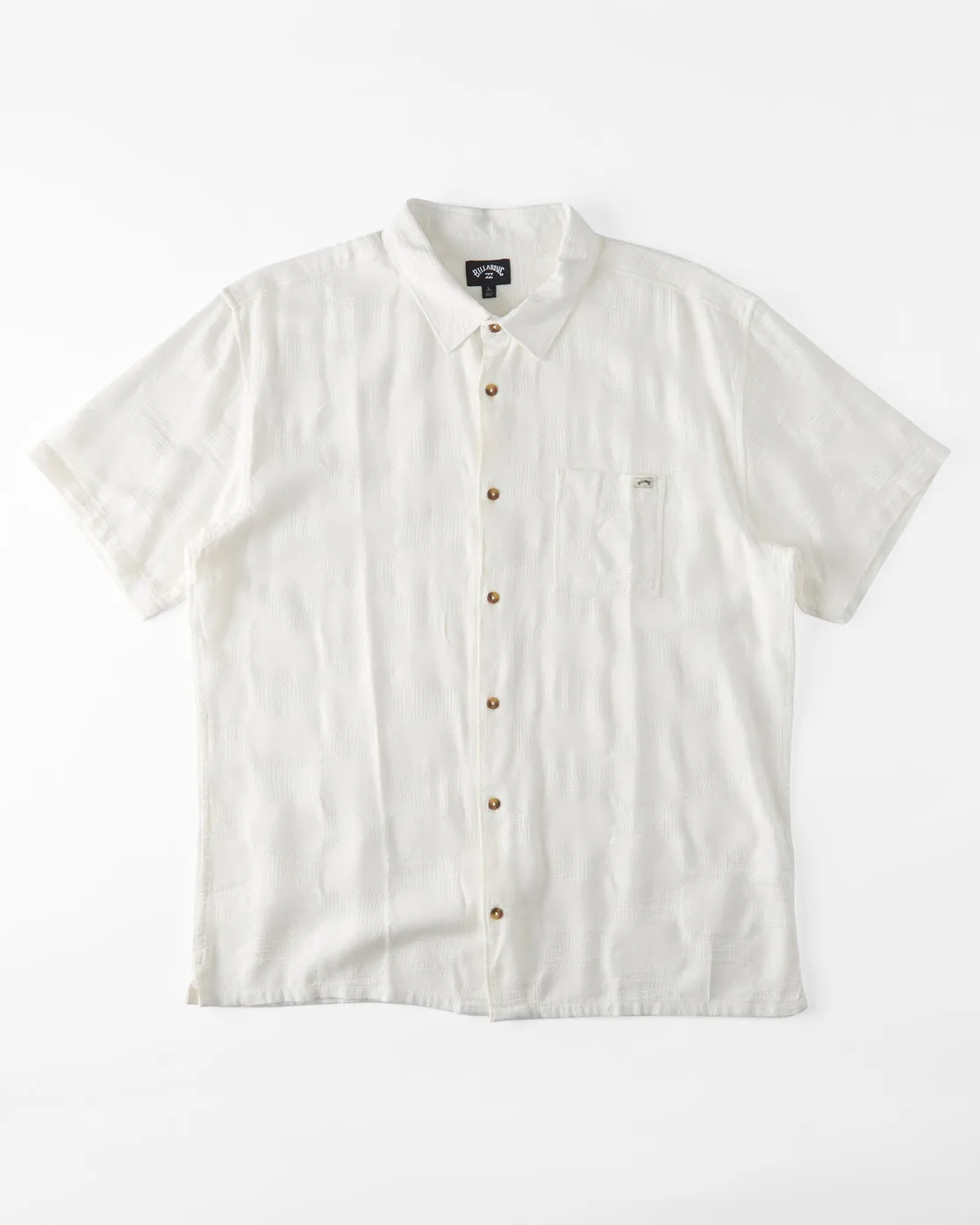 Sundays Jacquard Short Sleeve Shirt - Off White sold by Billabong product image thumbnail 5