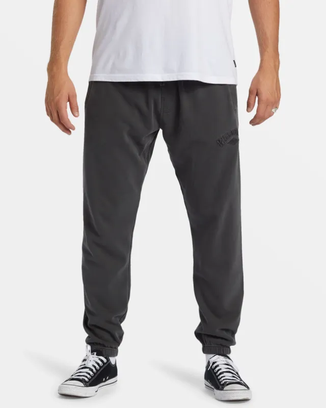Wave Washed Elastic Waist Sweatpants - Raven made by Billabong