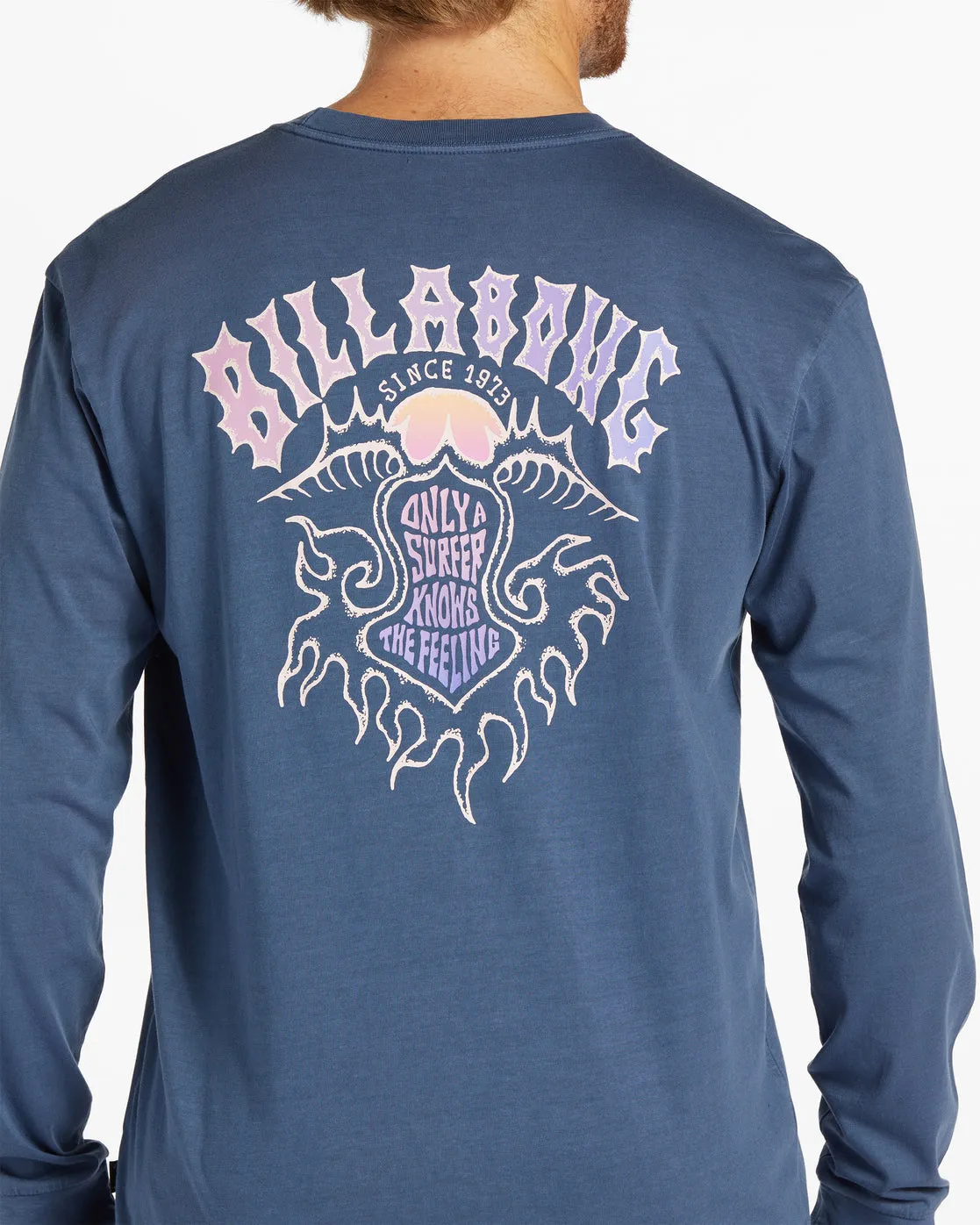 Theme Arch Long Sleeve Wave Washed T-Shirt - Dark Blue sold by Billabong product image thumbnail 4