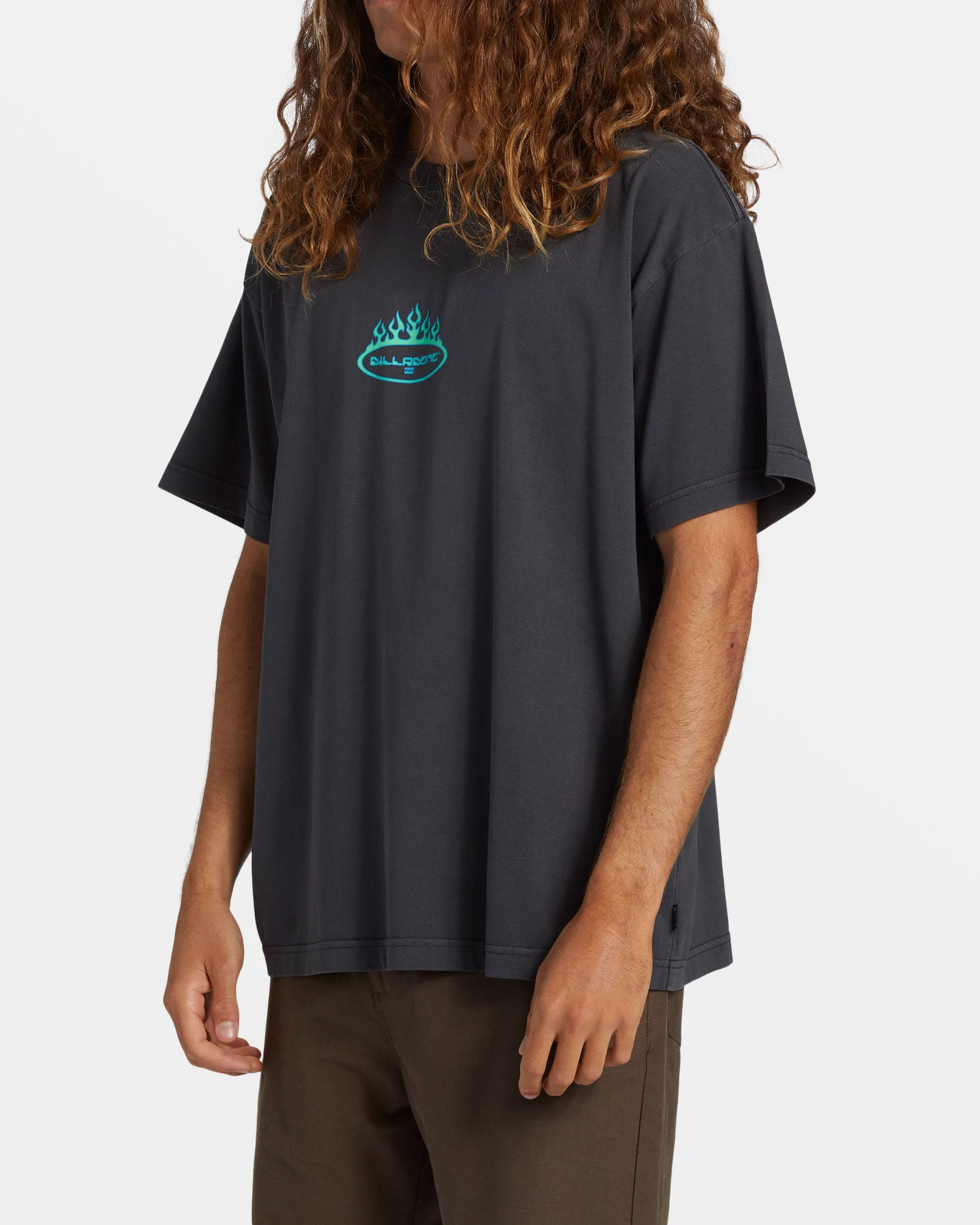Firey OG T-Shirt - Washed Black sold by Billabong product image thumbnail 4