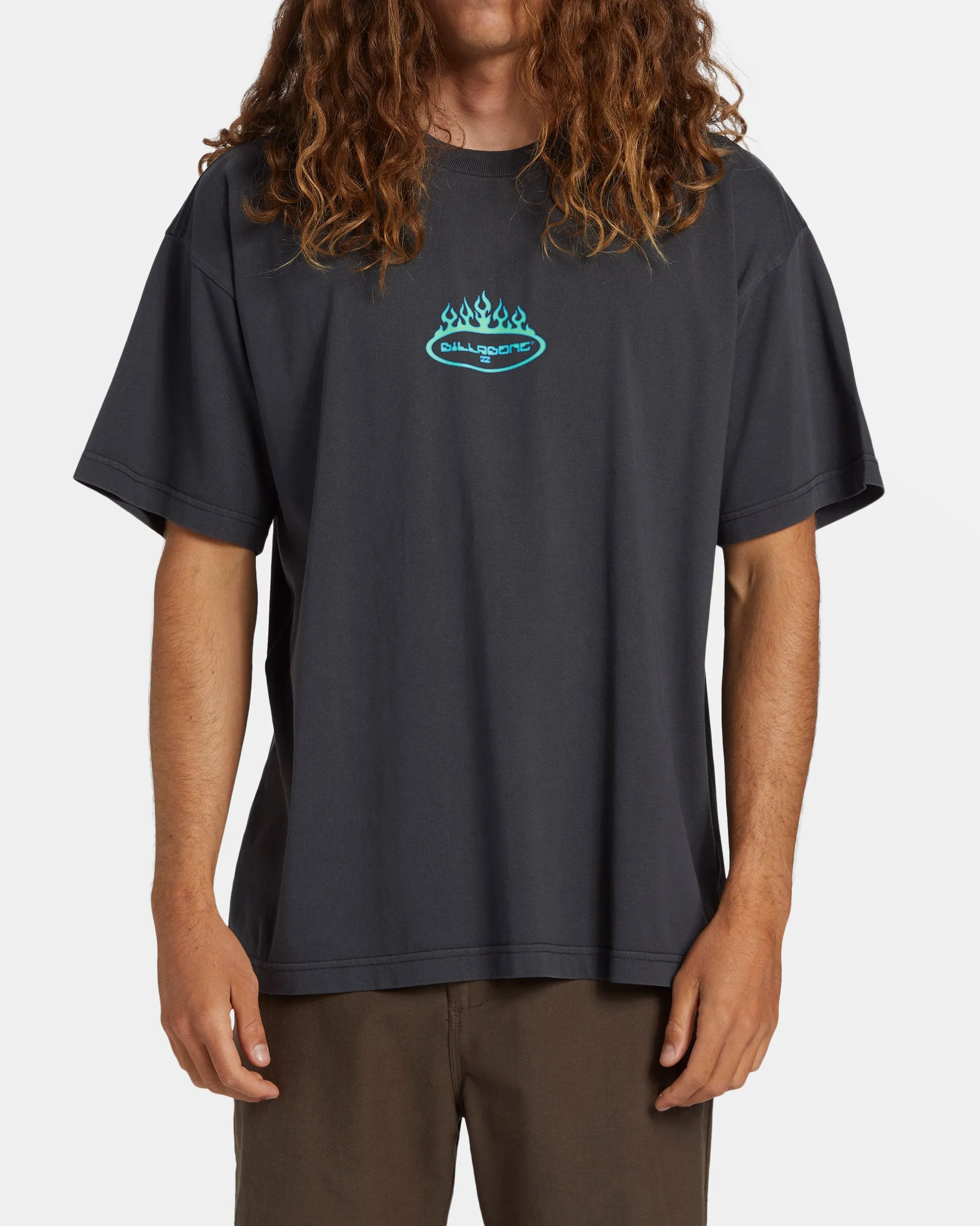Firey OG T-Shirt - Washed Black sold by Billabong