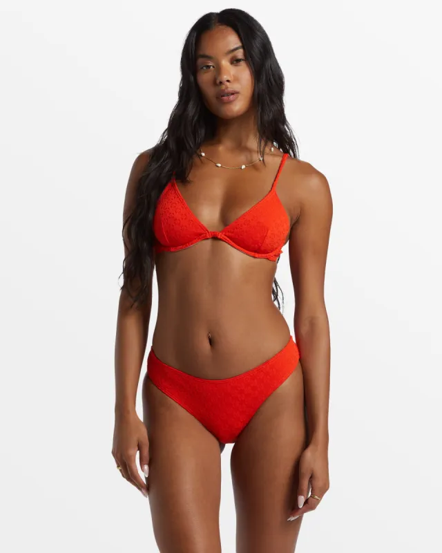 Good Vibes Reese Underwire Bikini Top - Sunset Red sold by Billabong